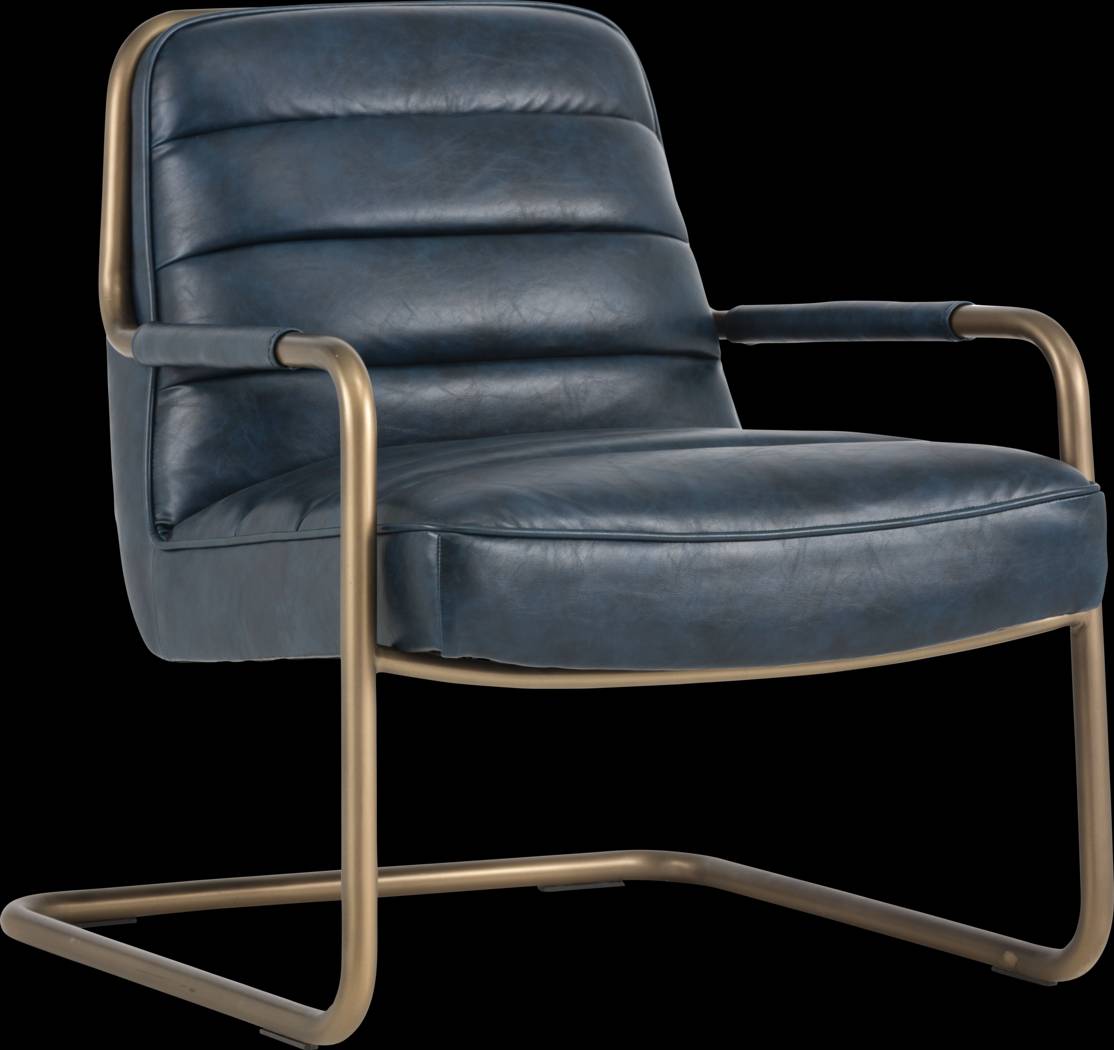 Avinyo Blue Accent Chair - Thumbnail - Image 1