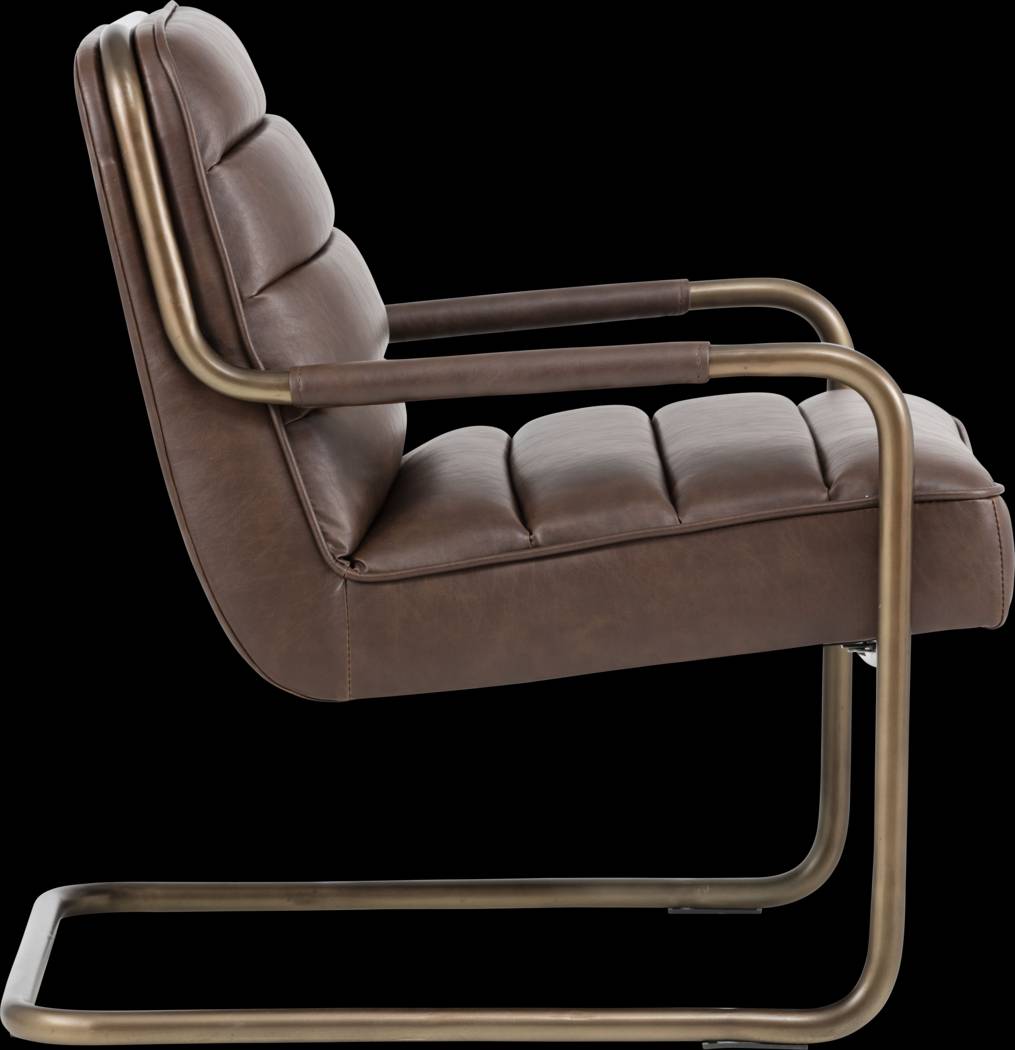 Avinyo Brown Accent Chair - Thumbnail - Image 2