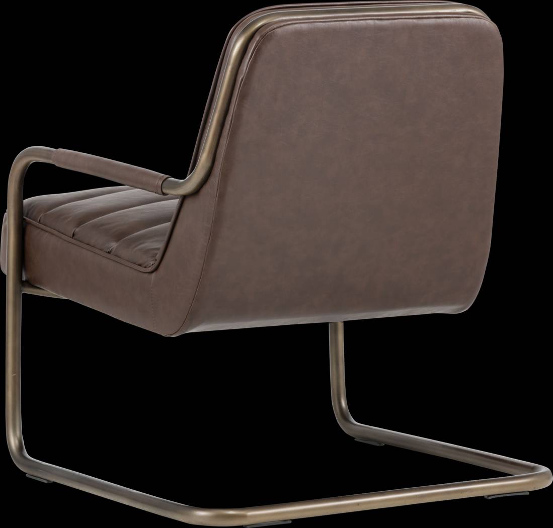 Avinyo Brown Accent Chair - Thumbnail - Image 3