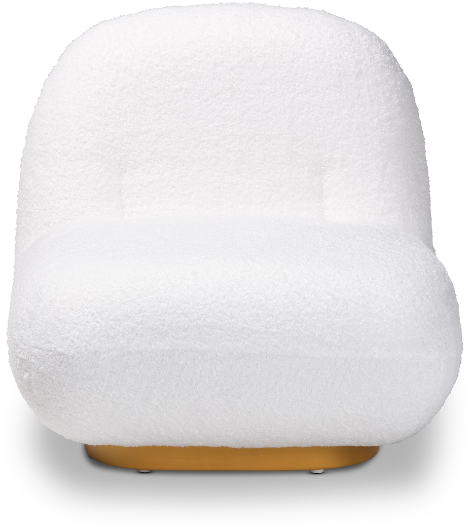 Avisan White Accent Chair - Thumbnail - Image 2