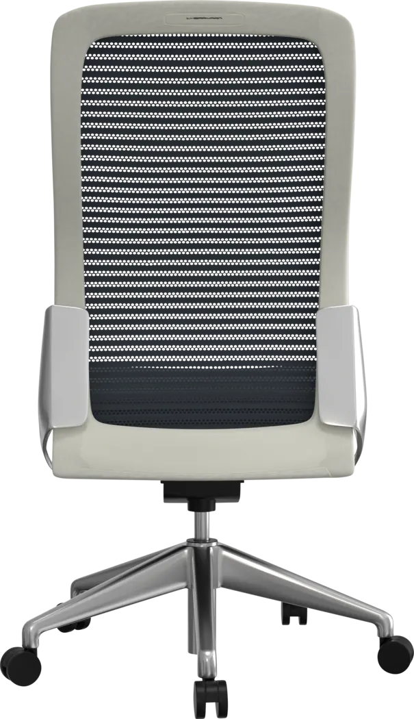 Avisu Gray/White Office Chair - Thumbnail - Image 2