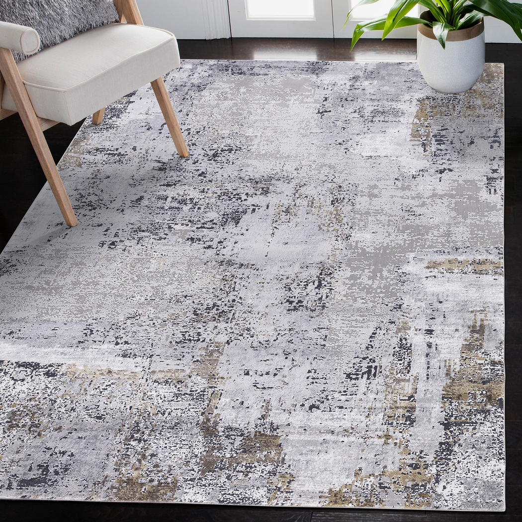 Avizon Gray 7'6 x 9'6 Rug - Thumbnail - Image 2