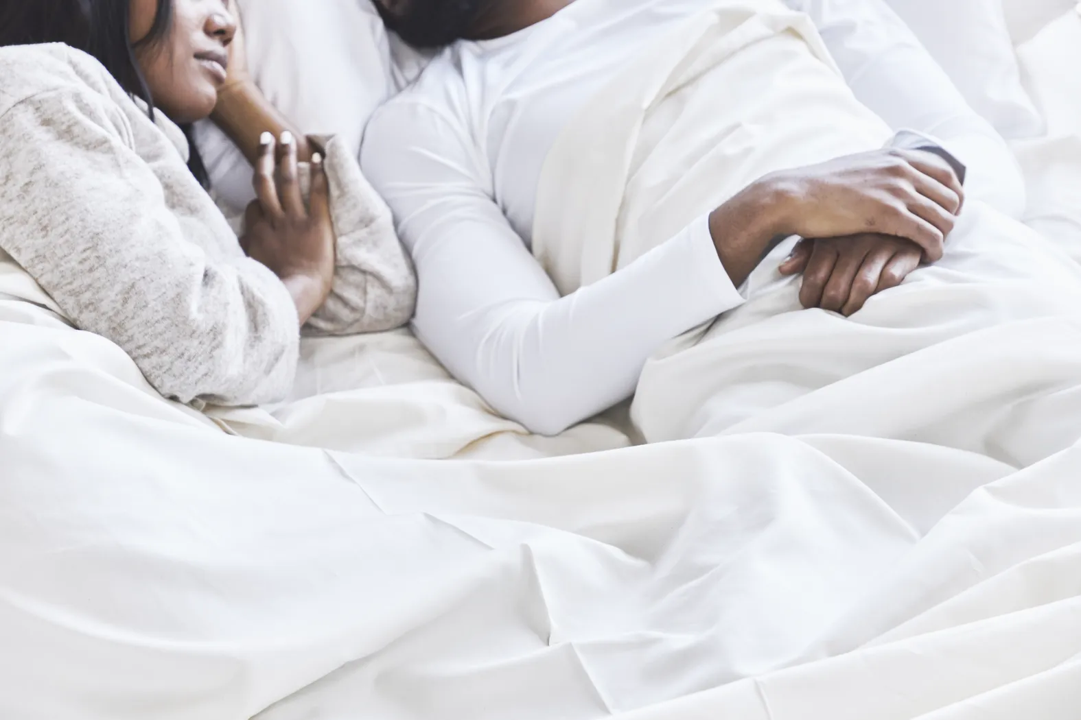 Avocado Organic Cotton White 4 Pc King Bed Sheet Set - Image 6