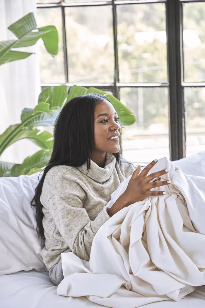 Avocado Organic Cotton White 4 Pc Queen Bed Sheet Set - Image 9