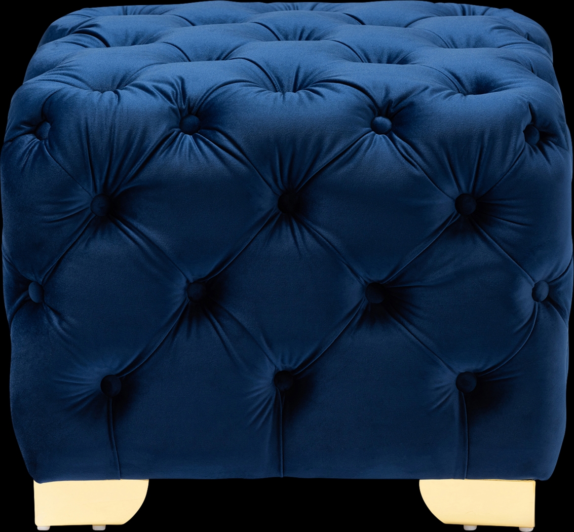 Avocet Blue Ottoman - Thumbnail - Image 3