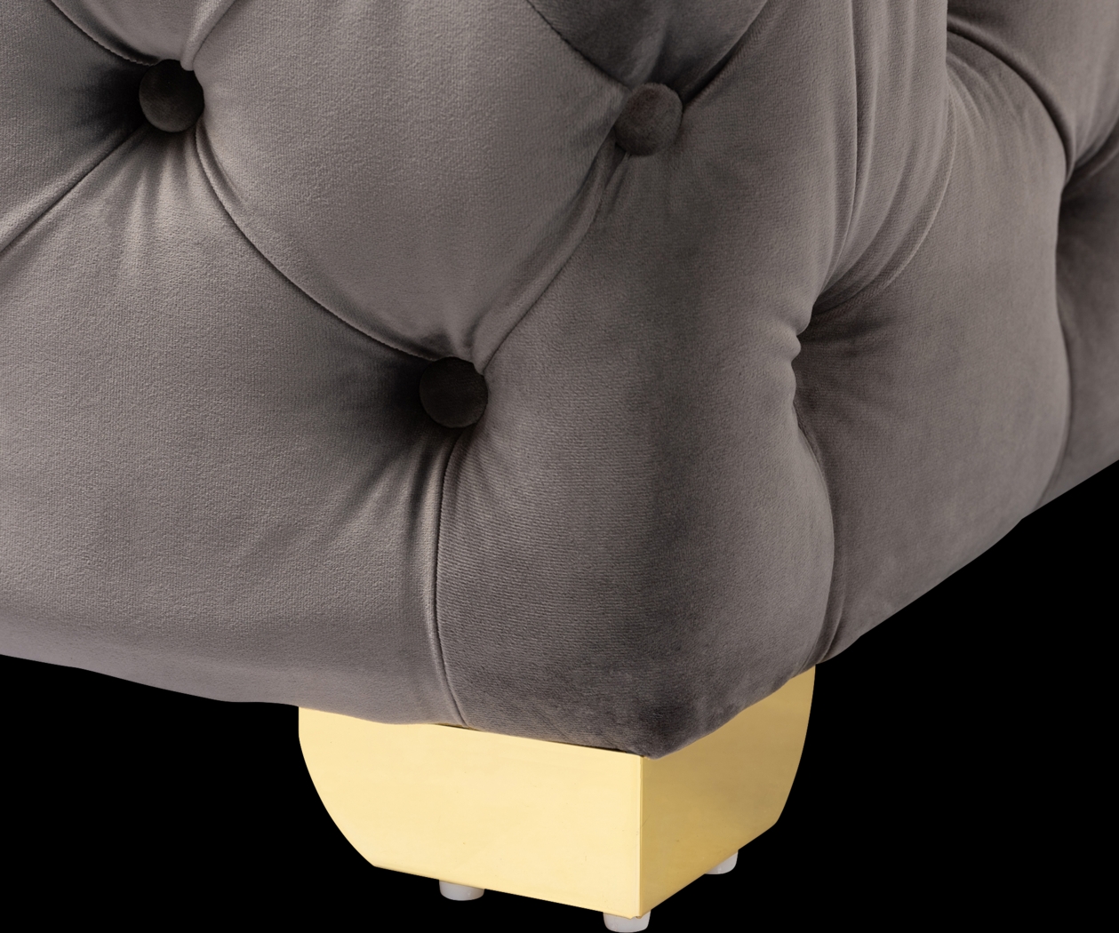 Avocet Gray Ottoman - Thumbnail - Image 5