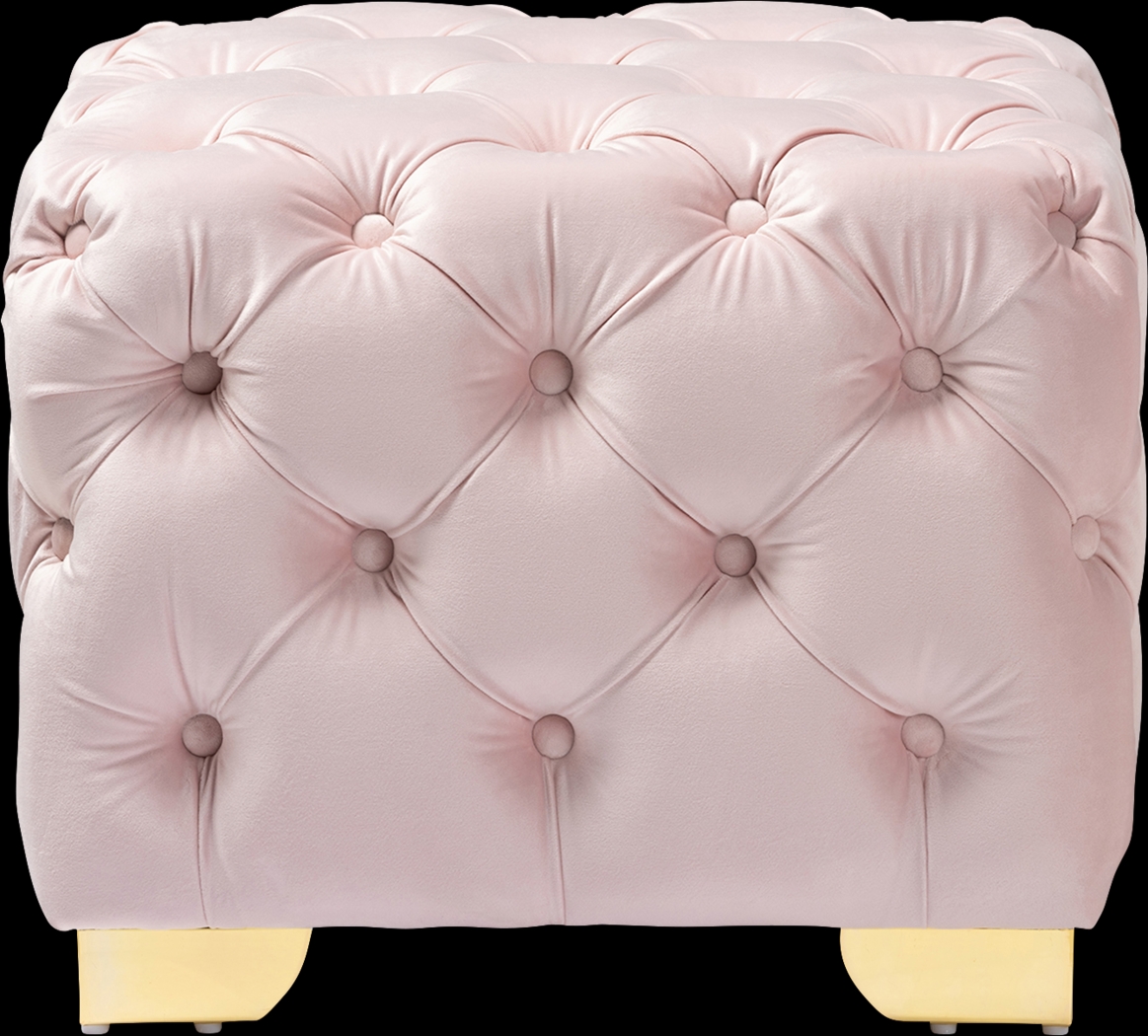 Avocet Pink Ottoman - Thumbnail - Image 3