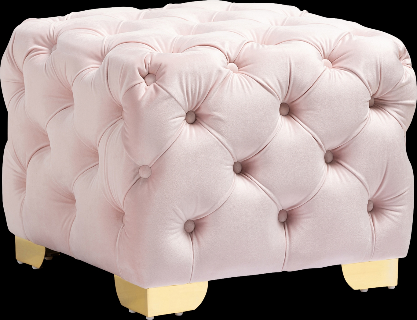 Avocet Pink Ottoman - Thumbnail - Image 1