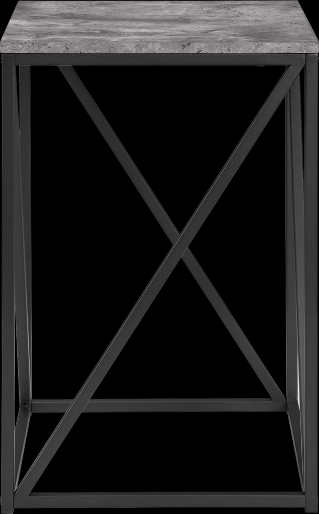 Avondale Circle Dark Gray Accent Table - Thumbnail - Image 2