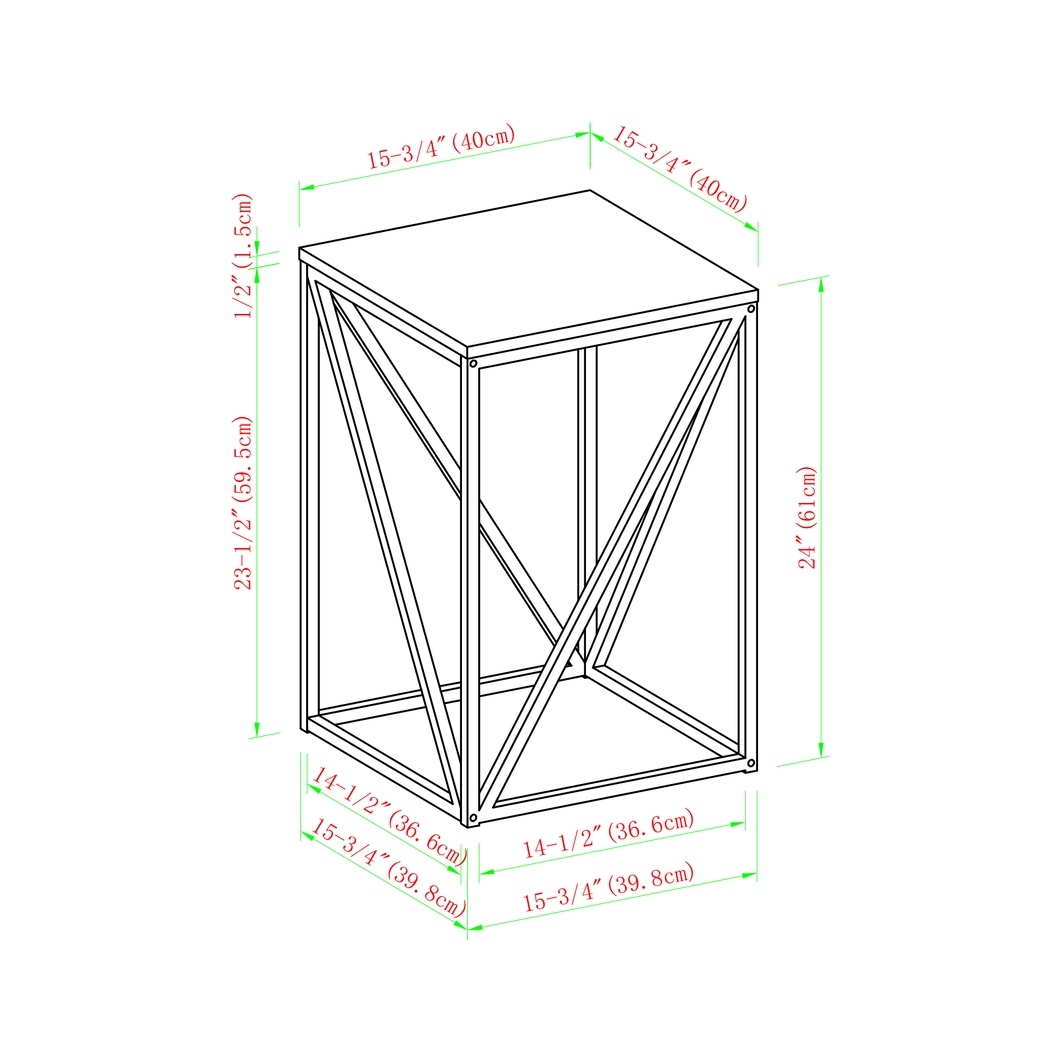 Avondale Circle Dark Gray Accent Table - Thumbnail - Image 5