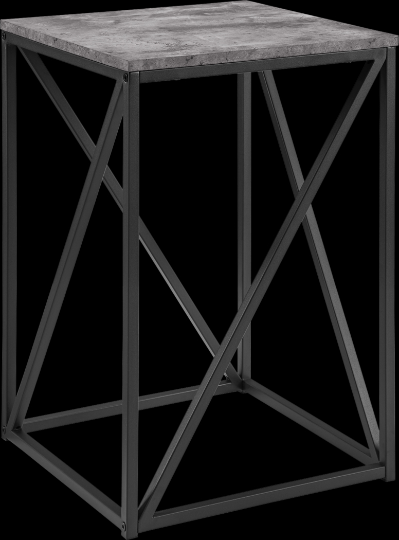 Avondale Circle Dark Gray Accent Table - Thumbnail - Image 1