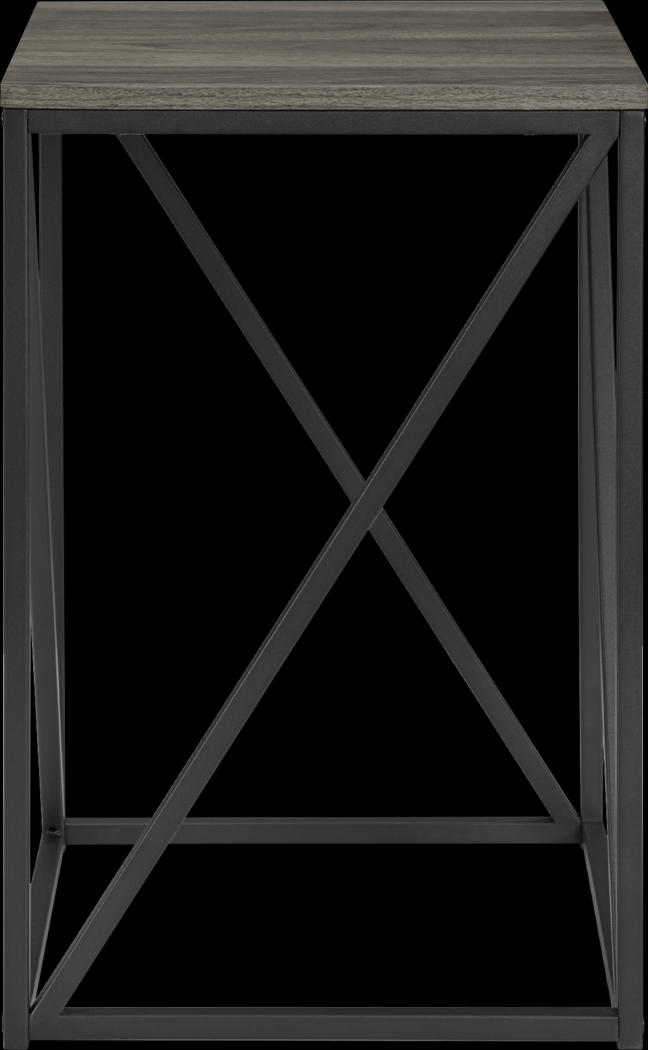 Avondale Circle Gray Accent Table - Thumbnail - Image 2