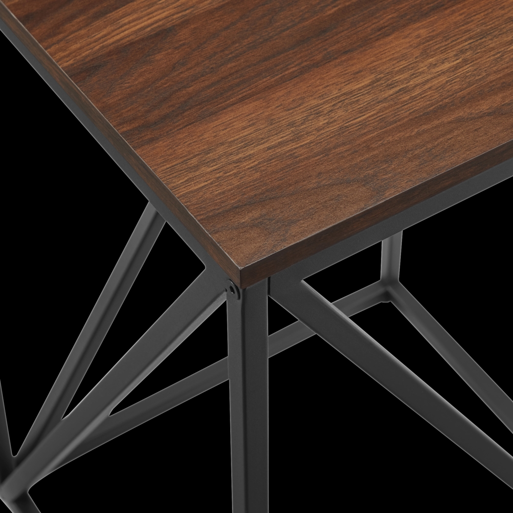 Avondale Circle Walnut Accent Table - Thumbnail - Image 3