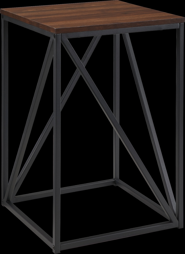 Avondale Circle Walnut Accent Table - Thumbnail - Image 1