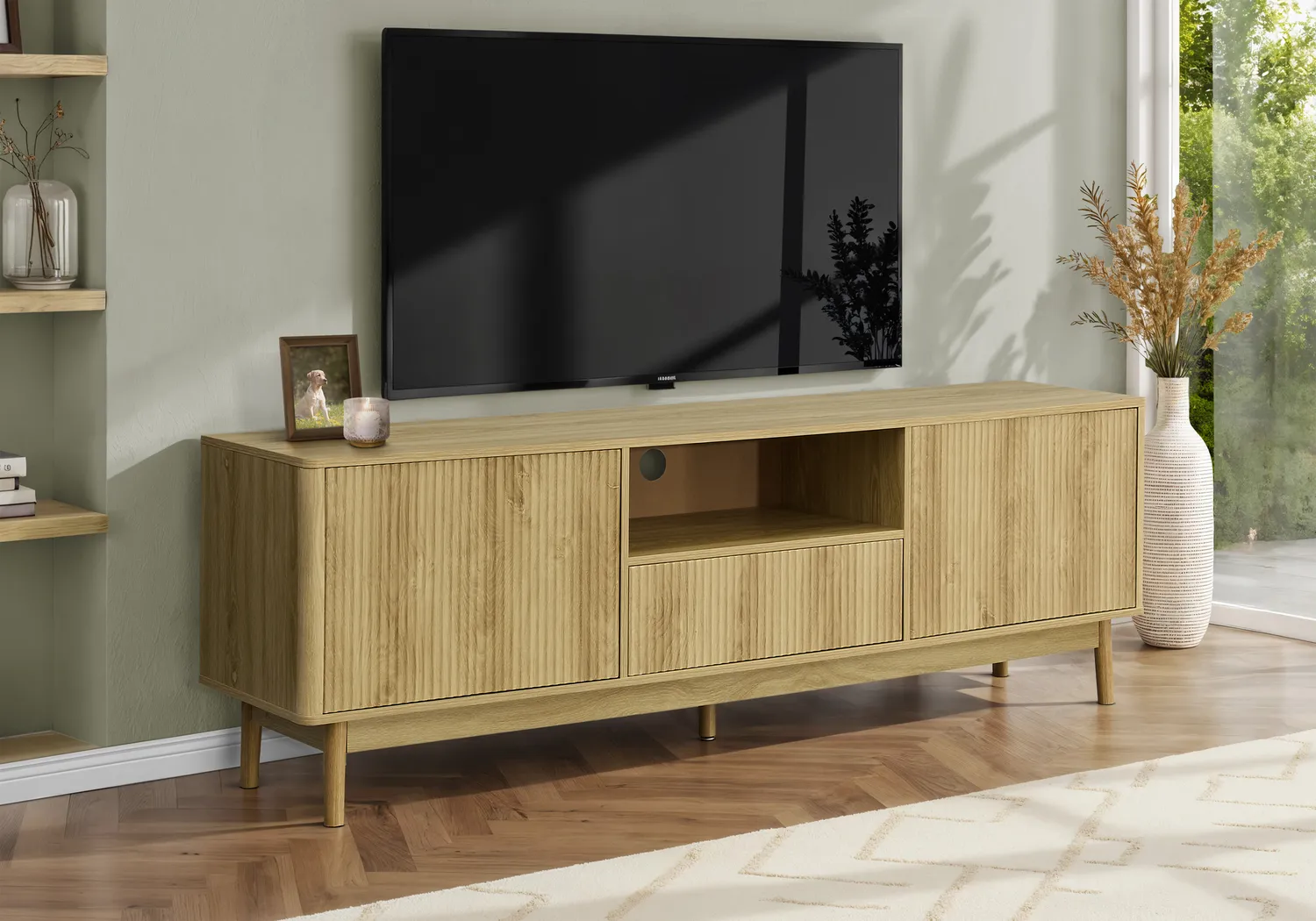 Avondre Brown 72 in. Console - Thumbnail - Image 2