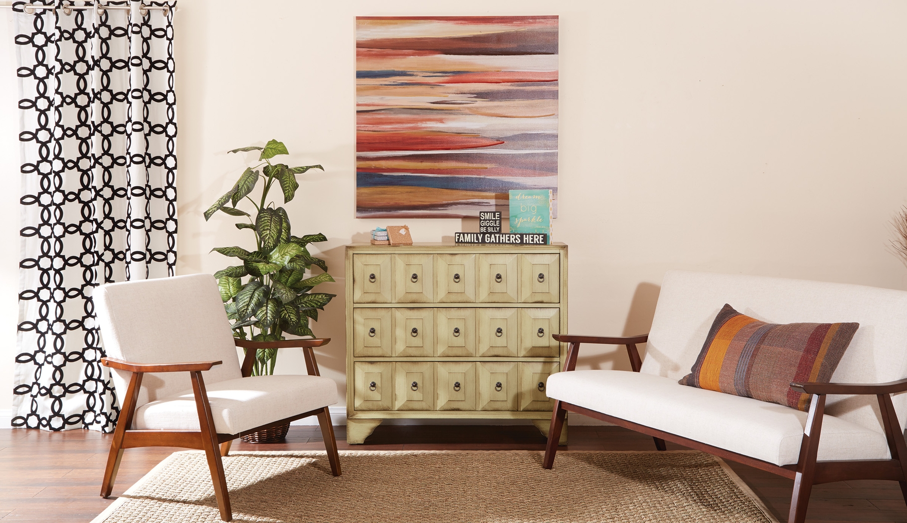 Avott Beige Accent Chair - Thumbnail - Image 3