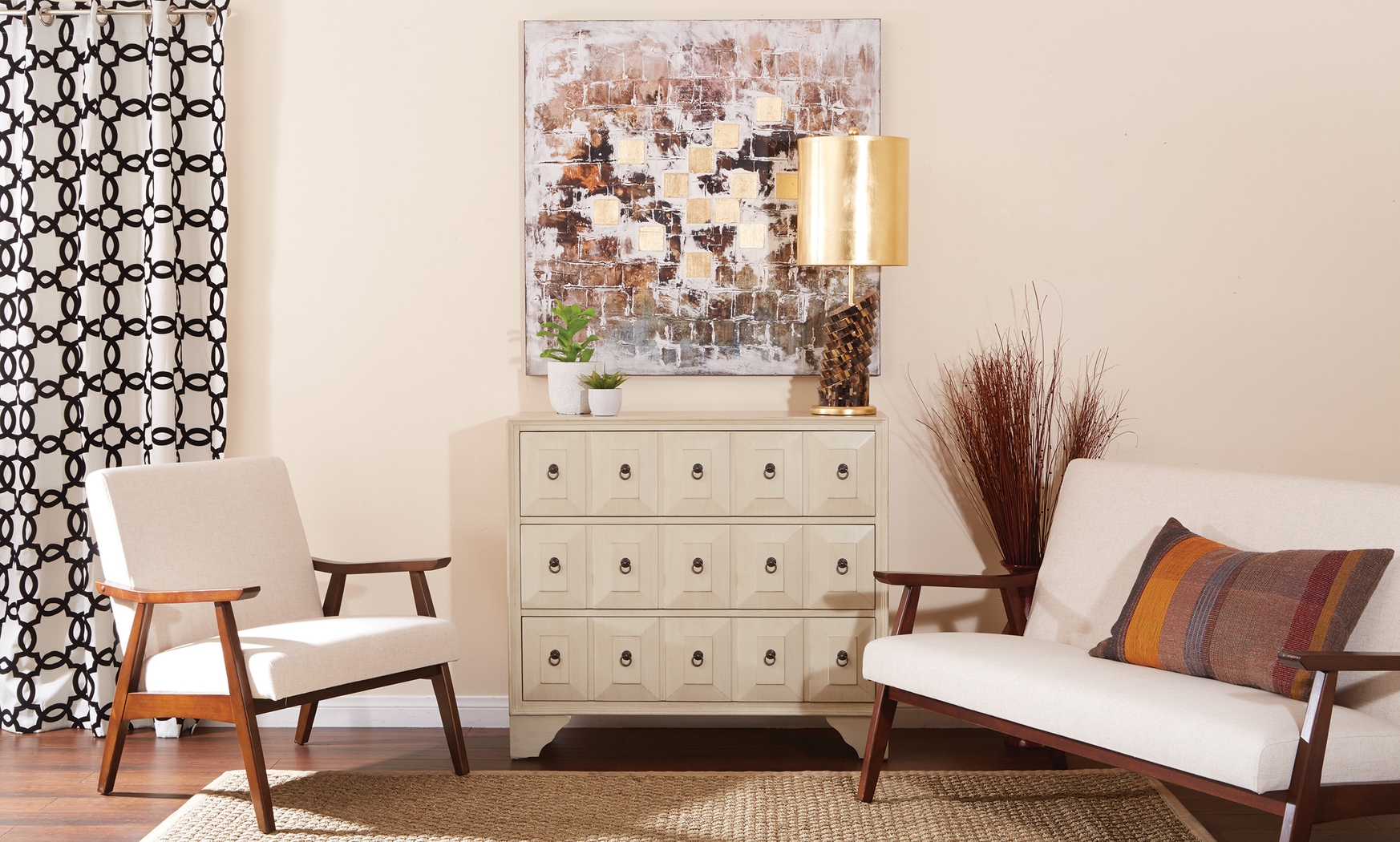 Avott Beige Accent Chair - Thumbnail - Image 5