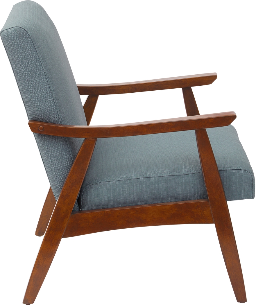 Avott Blue Accent Chair - Thumbnail - Image 4