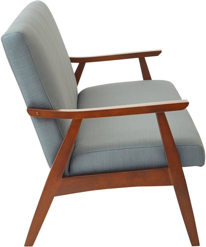 Avott Blue Loveseat - Thumbnail - Image 2