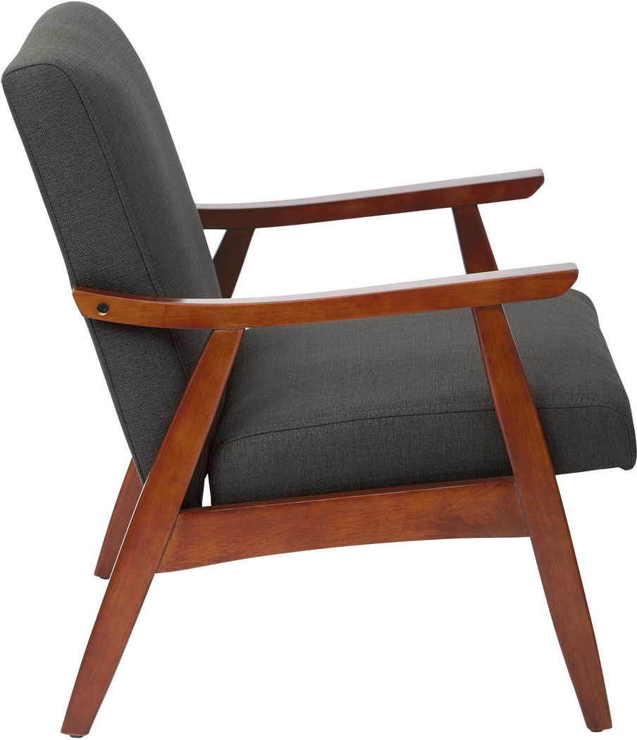 Avott Charcoal Accent Chair - Thumbnail - Image 4