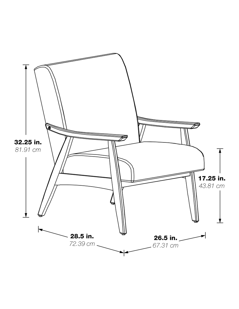Avott Charcoal Accent Chair - Thumbnail - Image 6