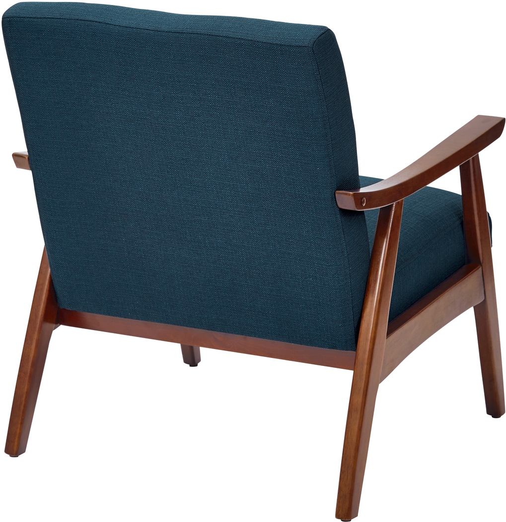 Avott Dark Blue Accent Chair - Thumbnail - Image 3