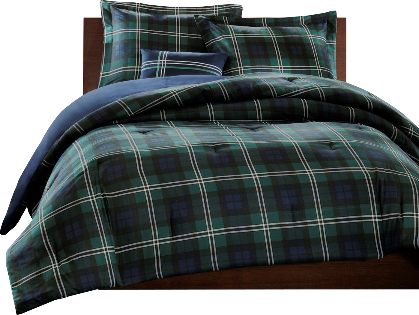 Avrill Blue Full Comforter Set - Thumbnail - Image 1