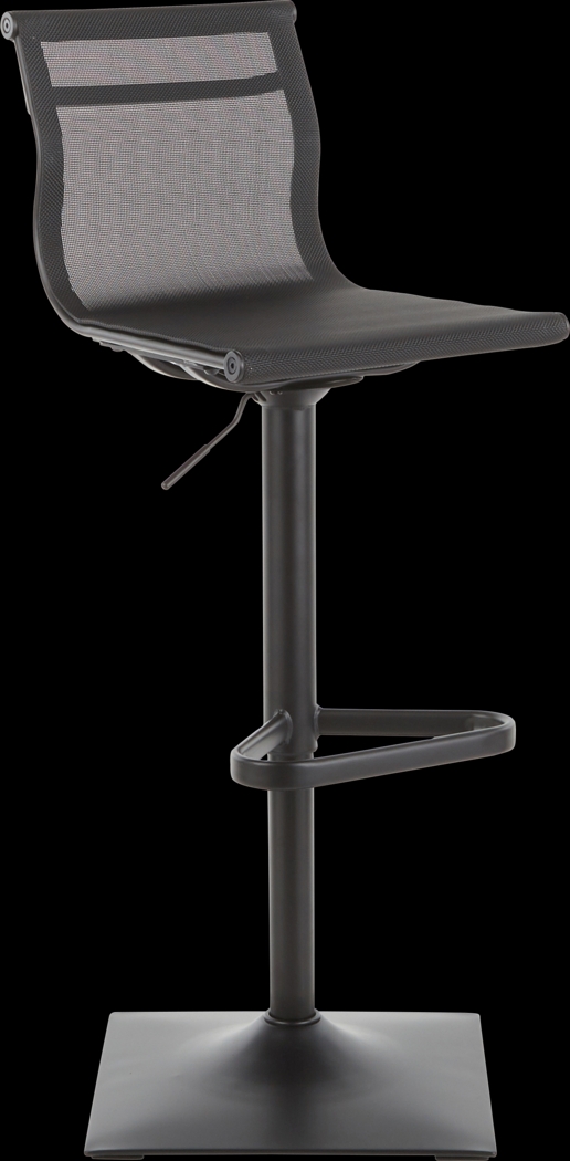 Avrum Black Adjustable Barstool - Thumbnail - Image 1