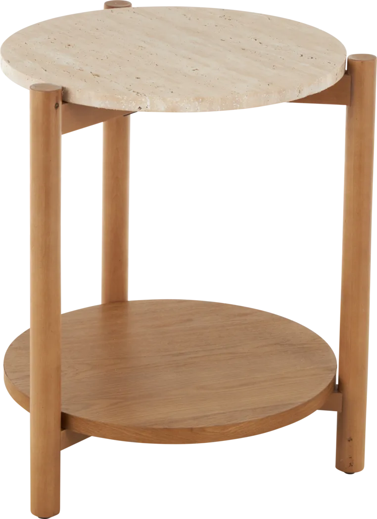 Avudo Brown Accent Table - Thumbnail - Image 5