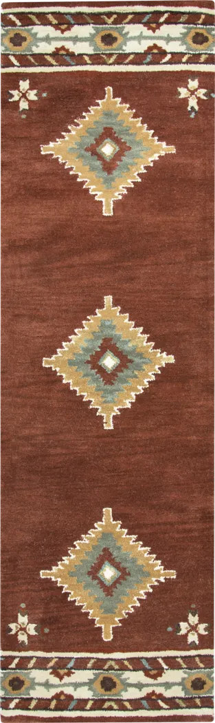 Awena Red 2'6 x 10' Runner Rug - Thumbnail - Image 1