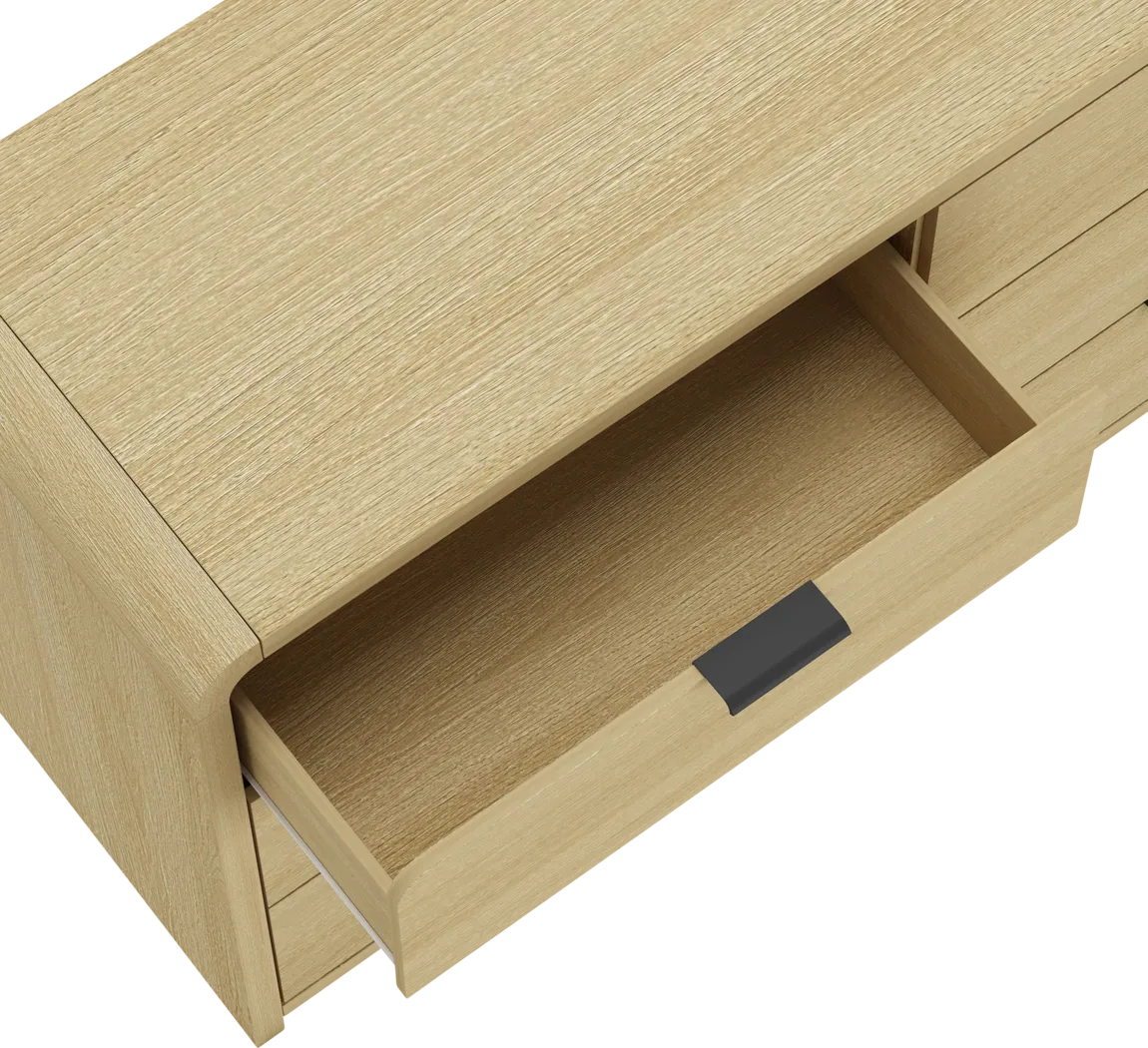 Awidi Oak/Black Dresser - Image 9