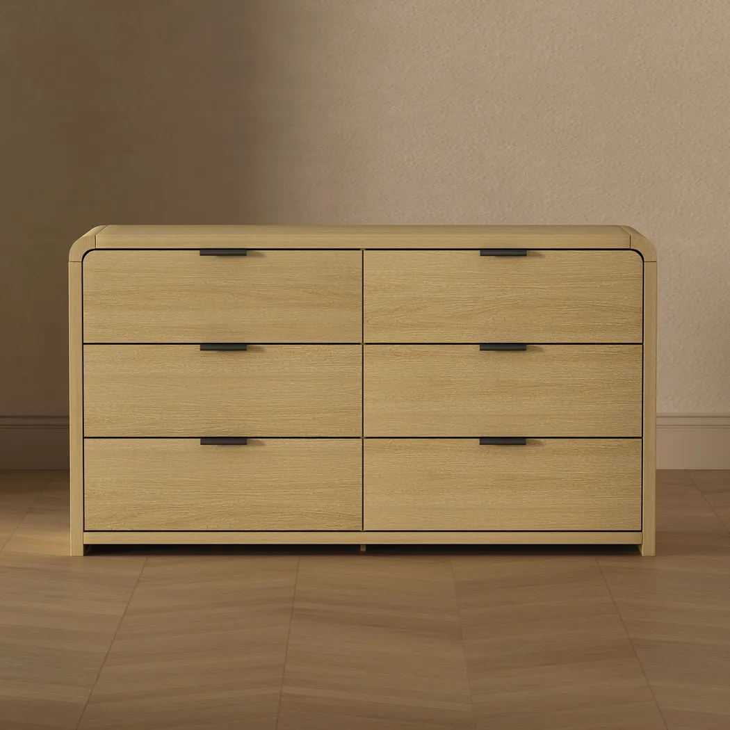 Awidi Oak/Black Dresser - Image 2