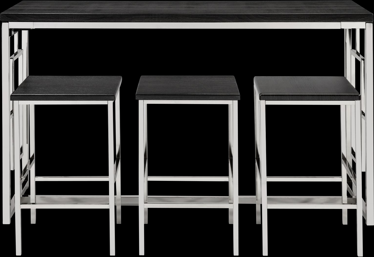 Awini Brown 4 Pc Bar Height Table Set - Thumbnail - Image 2