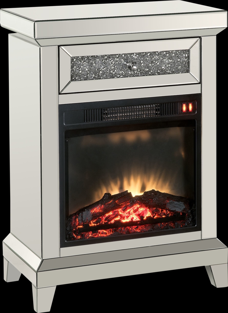 Axbridge Silver 24 Console, With Electric Fireplace - Thumbnail - Image 1
