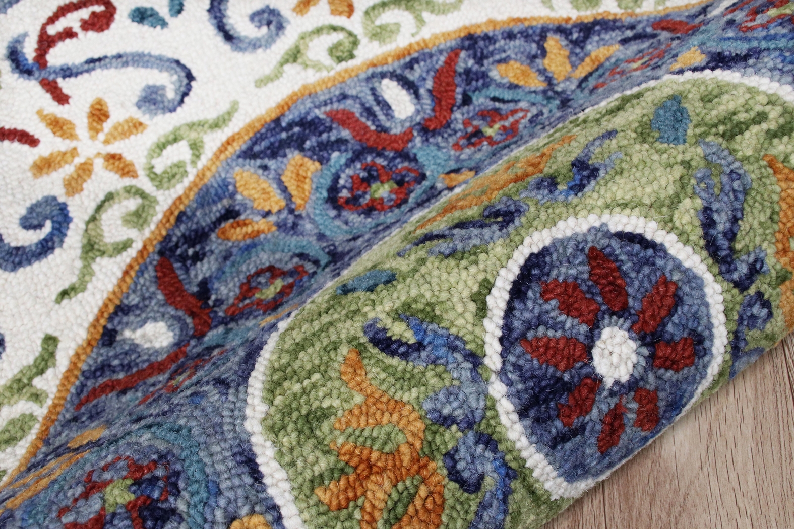 Ayanka Ivory 6' Round Rug - Thumbnail - Image 7