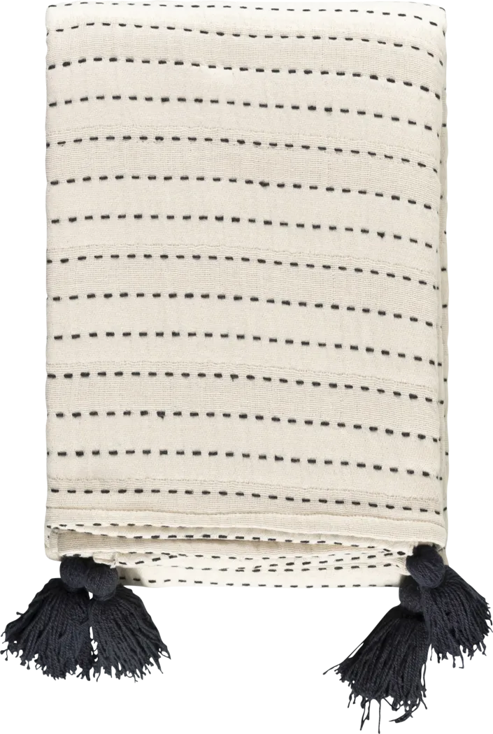 Ayantu Ivory Throw Blanket - Thumbnail - Image 1