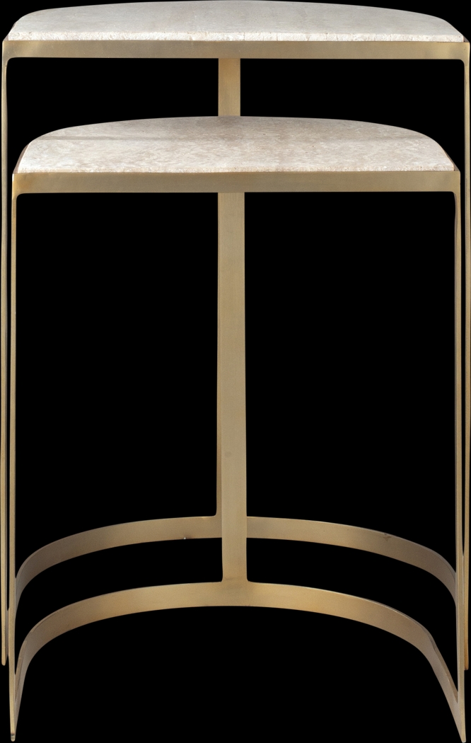 Ayashe White Nesting Table, Set of 2 - Thumbnail - Image 4