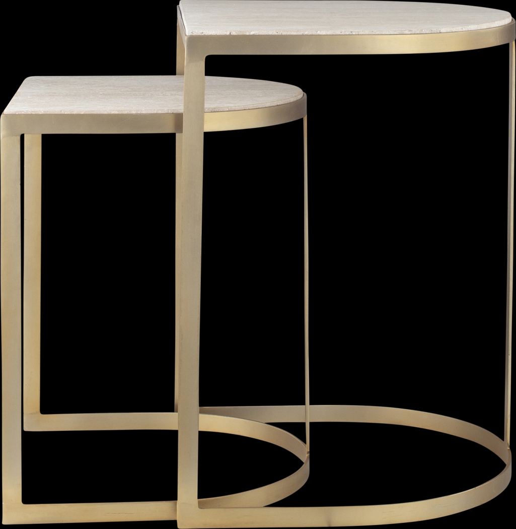 Ayashe White Nesting Table, Set of 2 - Thumbnail - Image 6