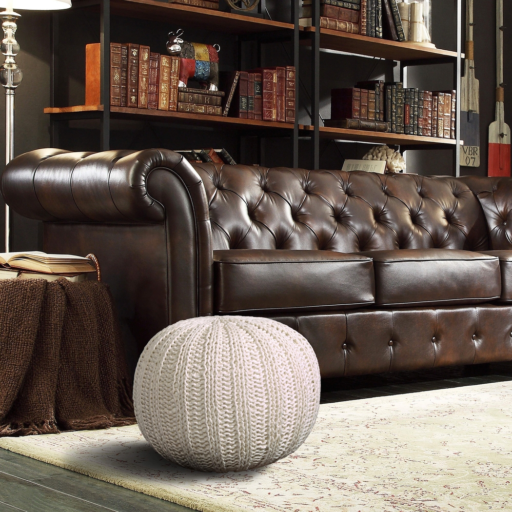 Ayidu Ivory Pouf - Thumbnail - Image 2