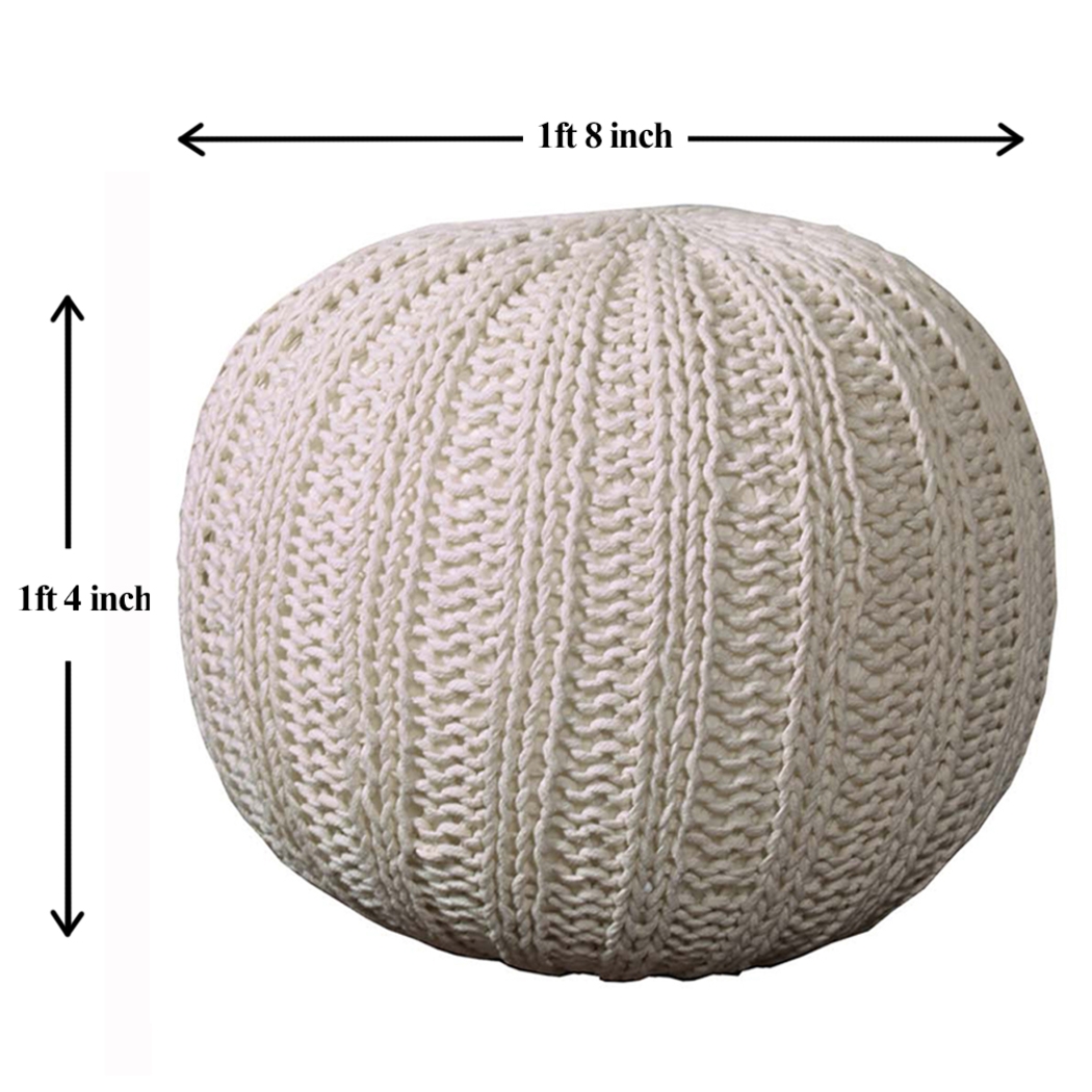 Ayidu Ivory Pouf - Thumbnail - Image 6