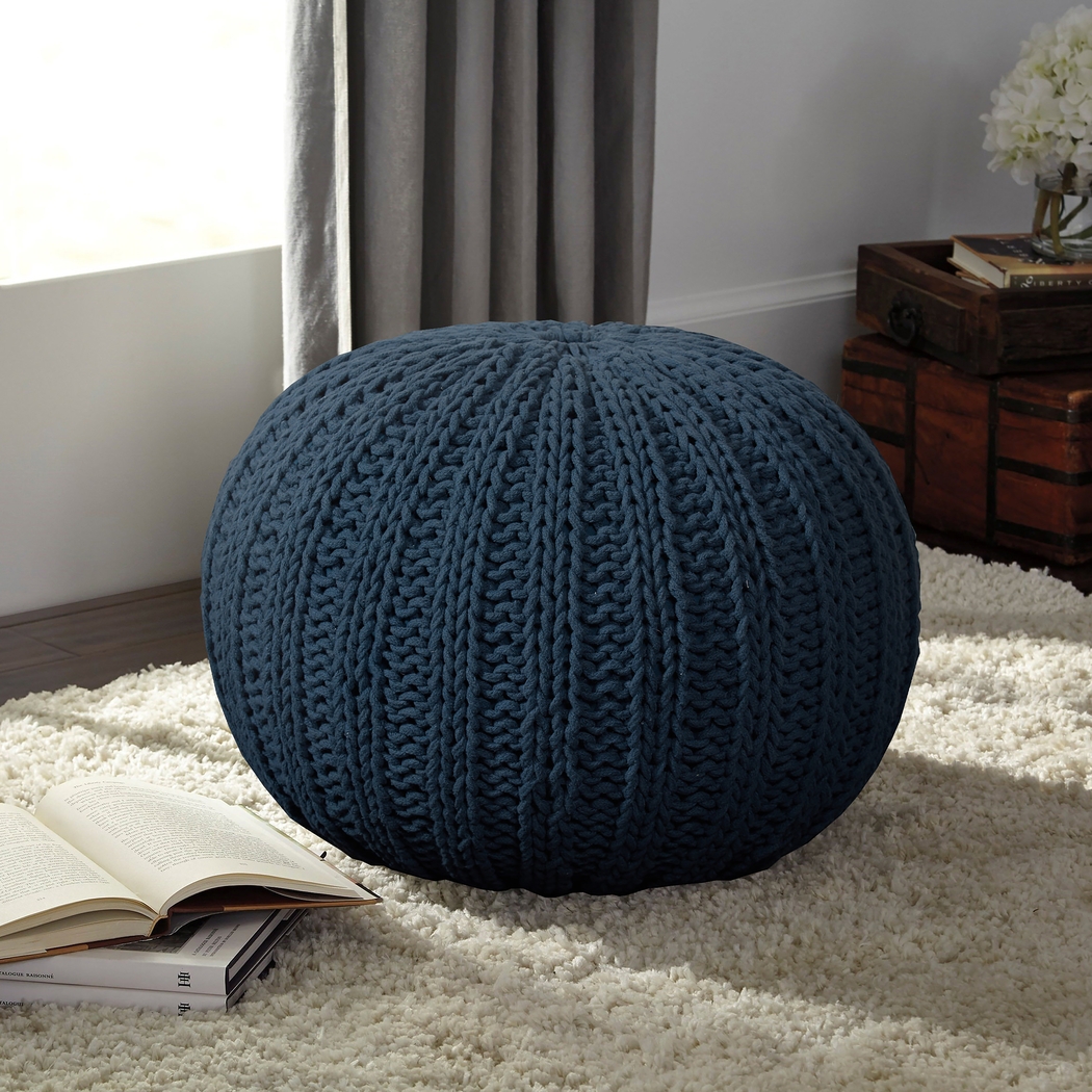 Ayidu Navy Pouf - Thumbnail - Image 2