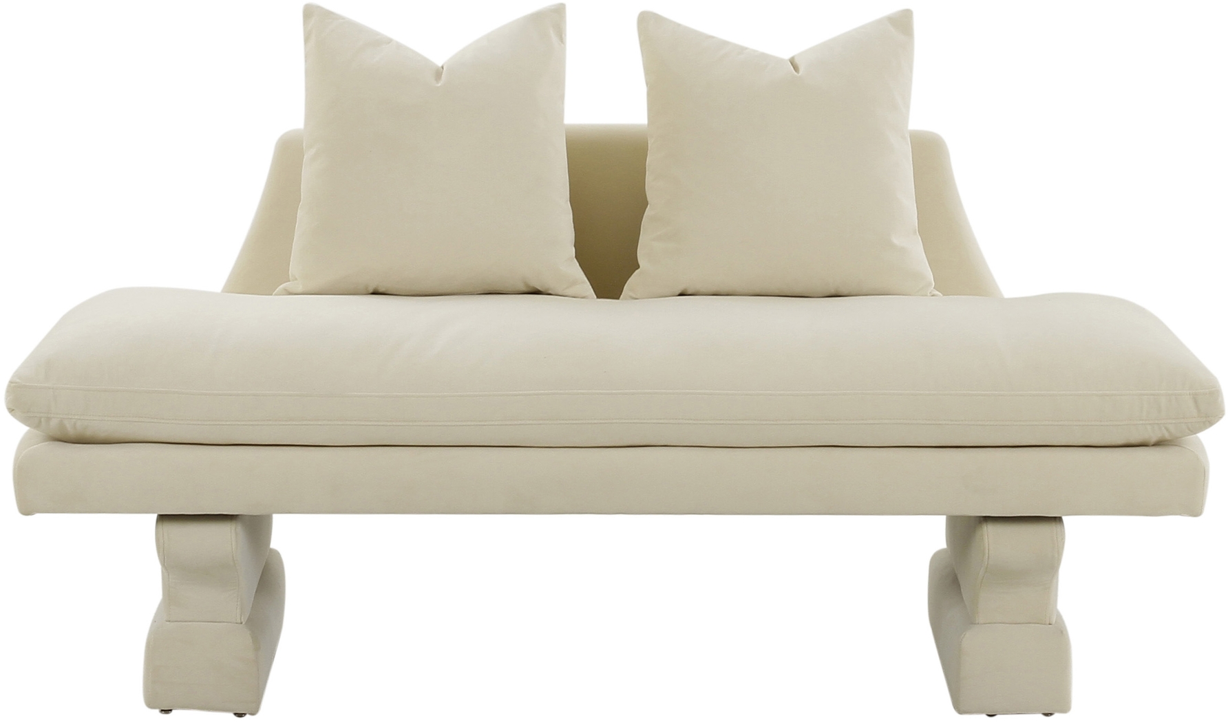 Aylee Beige Settee - Thumbnail - Image 2