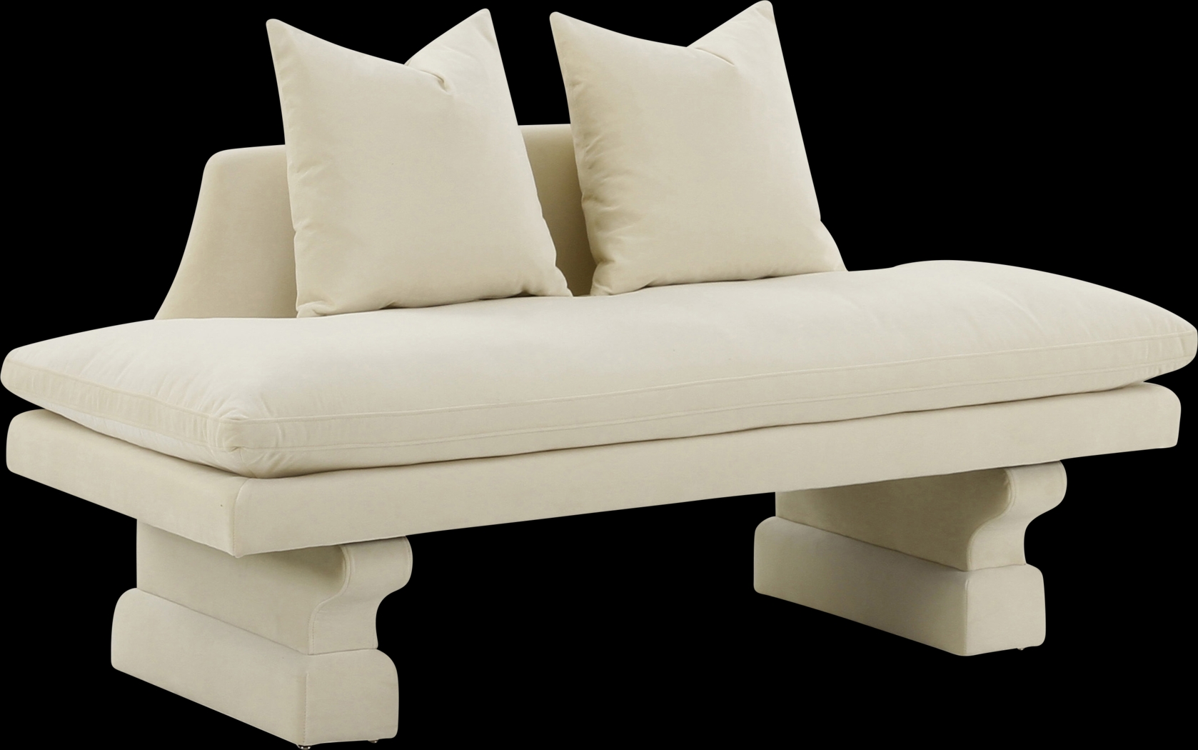 Aylee Beige Settee - Thumbnail - Image 1