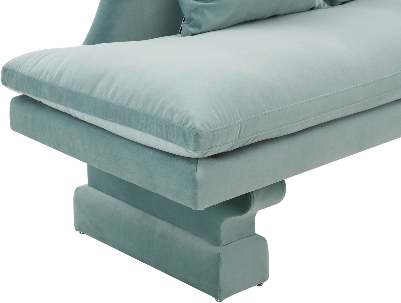 Aylee Blue Settee - Thumbnail - Image 4