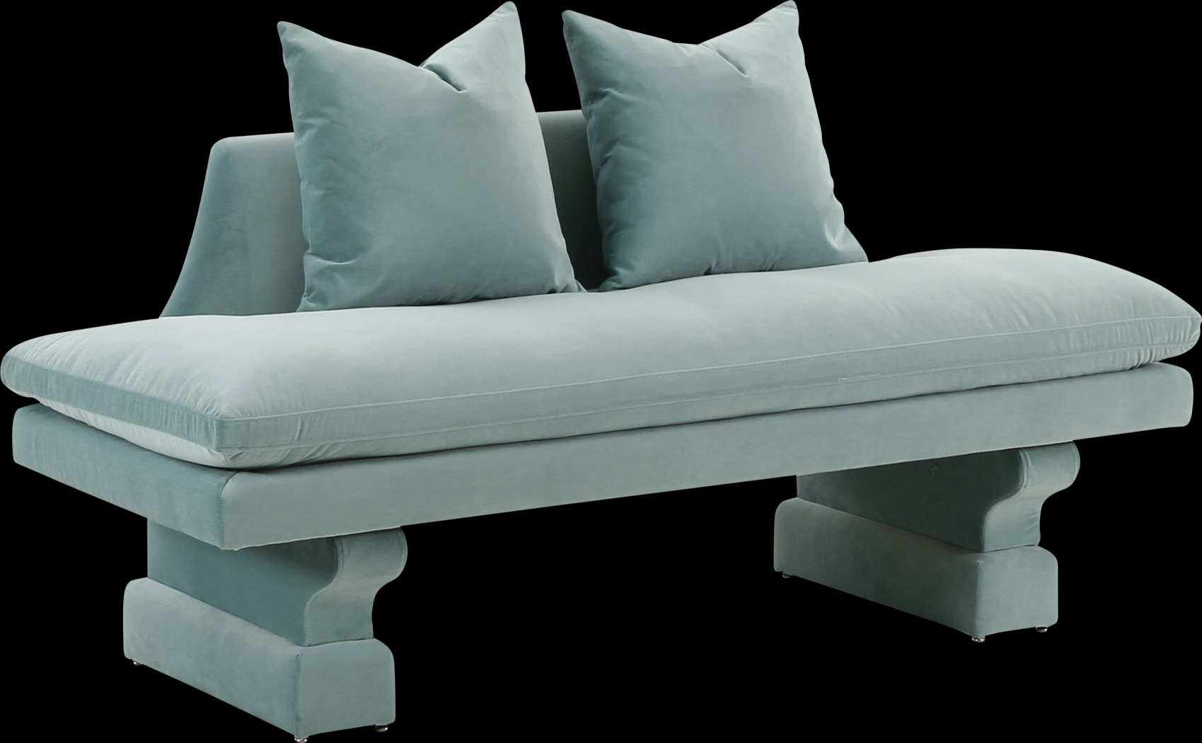 Aylee Blue Settee - Thumbnail - Image 1