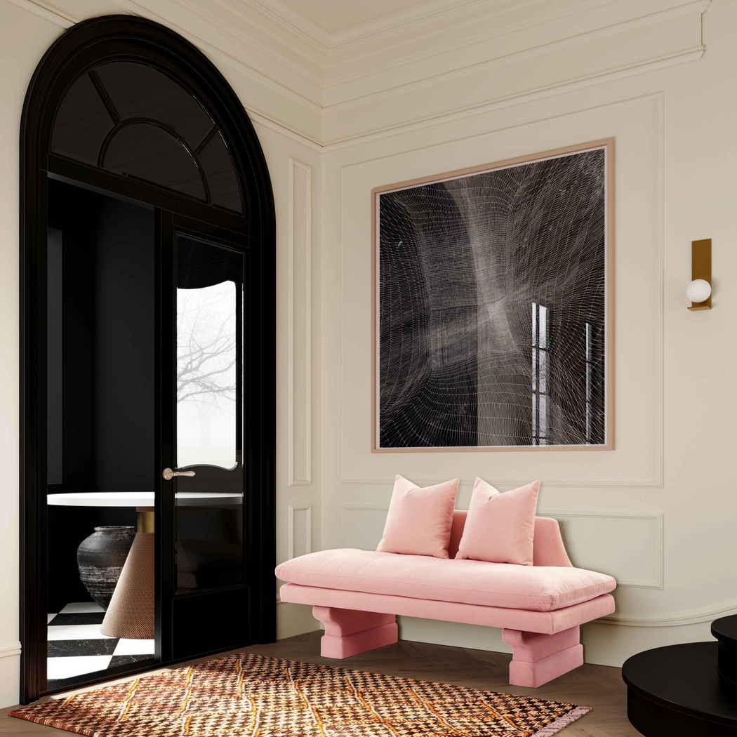 Aylee Pink Settee - Thumbnail - Image 5