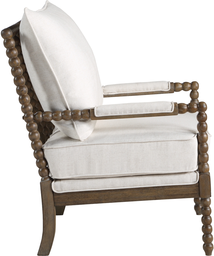 Ayleen Cream Accent Chair - Thumbnail - Image 5