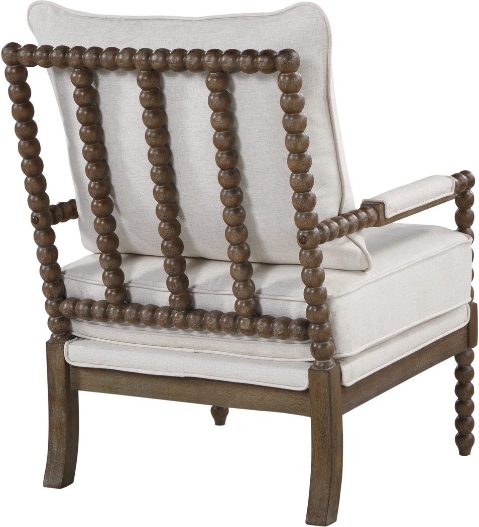 Ayleen Cream Accent Chair - Thumbnail - Image 6