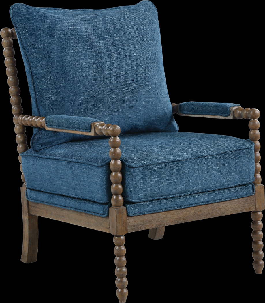 Ayleen Navy Accent Chair - Thumbnail - Image 1