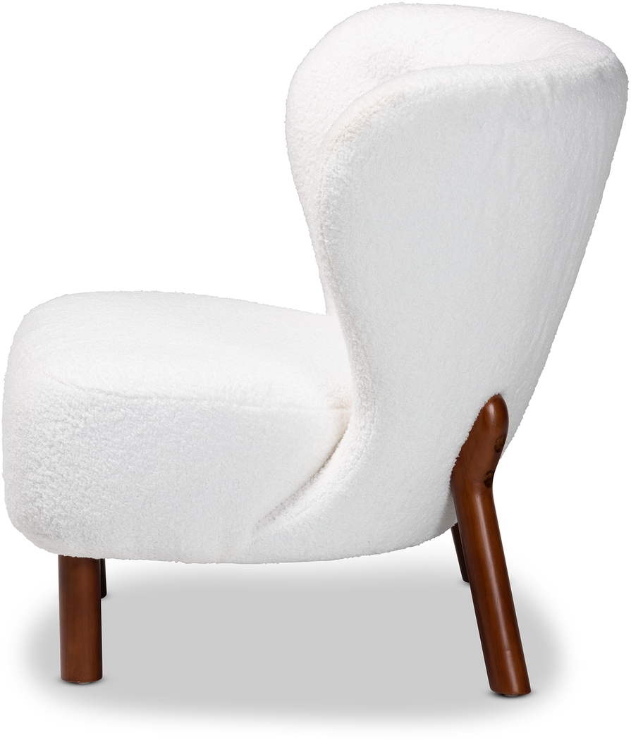 Aylera White Accent Chair - Thumbnail - Image 2